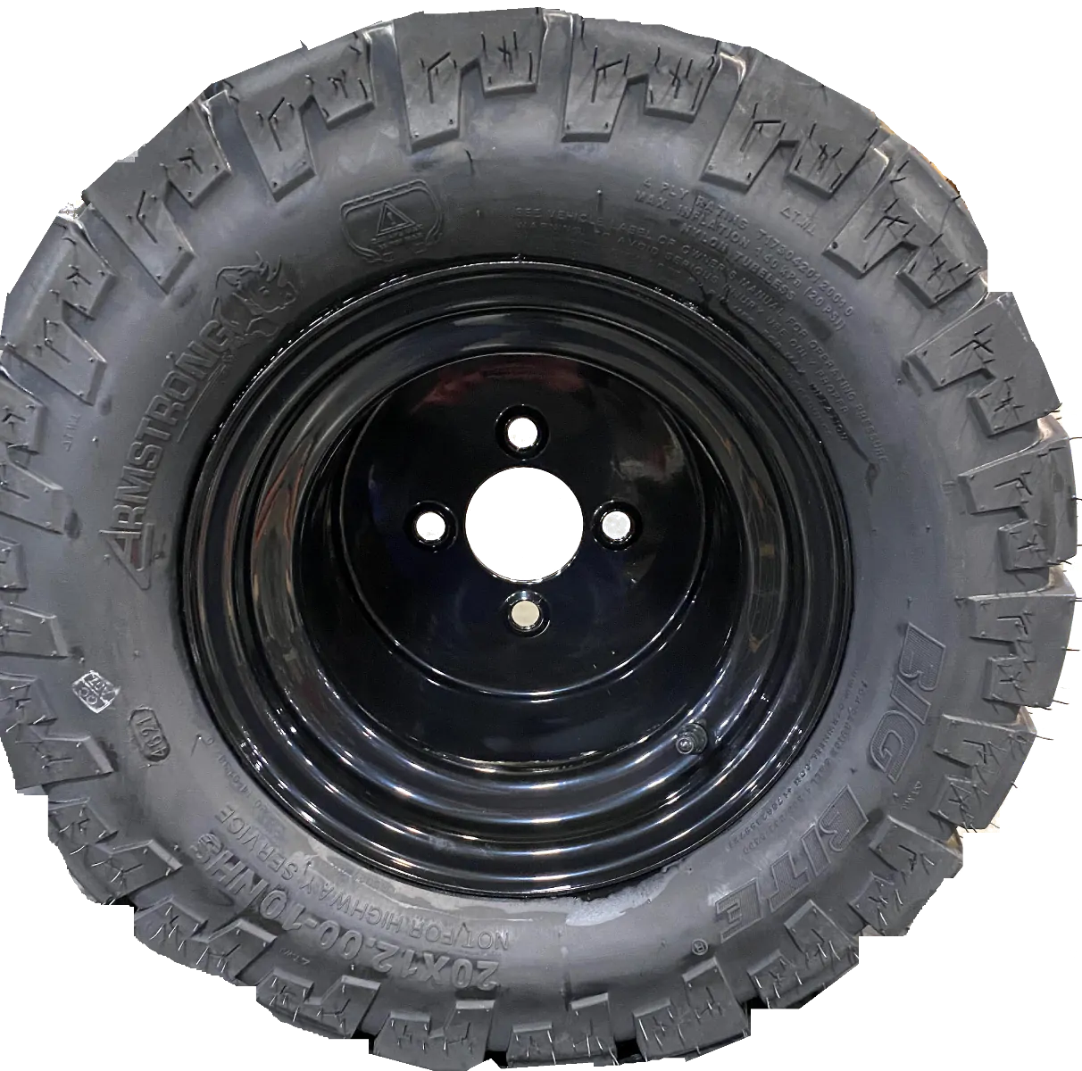 OTR Armstrong Big Bite Turf Tire 24 12.00 12 Tires4That by Gallagher Tire Tires4That by Gallagher Tire