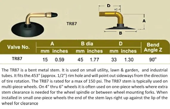 4.80/4.00-8/9 Firestone Tr87 Lawn & Garden Tubes & Flaps