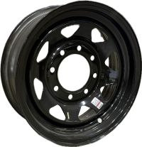 16X6 8-6.5 BLACK SPOKE WHEEL