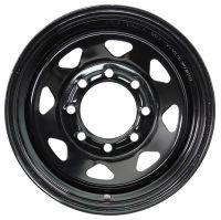 16X6 8-6.5 MODULAR BLACK WHEEL