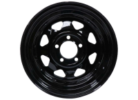 15X5 5-4.5 BLACK SPOKE WHEEL
